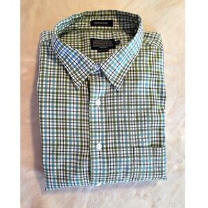 Pendleton Bridgeport Plaid Button Down Shirt 100% Cotton Men's XXL